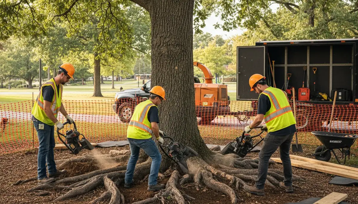 Memphis, TN tree service protecting roots for Arbor Tree Care root protection services