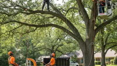 Memphis, TN arborist pruning tree branches for safer, healthier landscape care