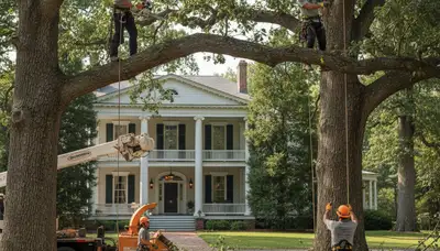 Tree service team in Memphis, TN providing professional tree removal and trimming services