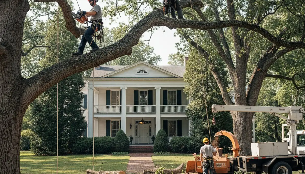 Tree service crew in Memphis, TN providing professional tree removal and trimming services