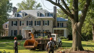 Tree service crew in Memphis, TN providing professional tree removal and trimming