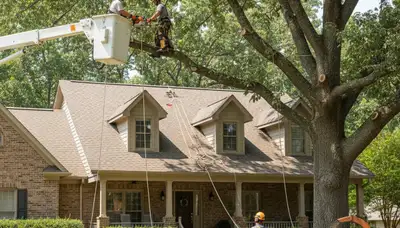 Tree service crew in Memphis, TN providing professional tree removal and trimming