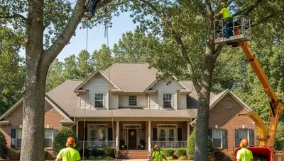 Tree service crew providing tree removal in Memphis, TN