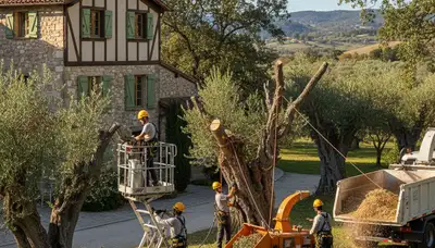 Tree removal crew serving Memphis, TN with professional tree service equipment