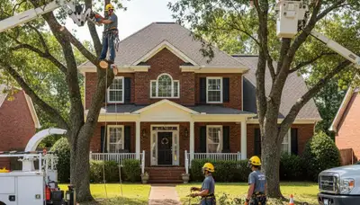 Tree service crew providing tree removal in Memphis, TN