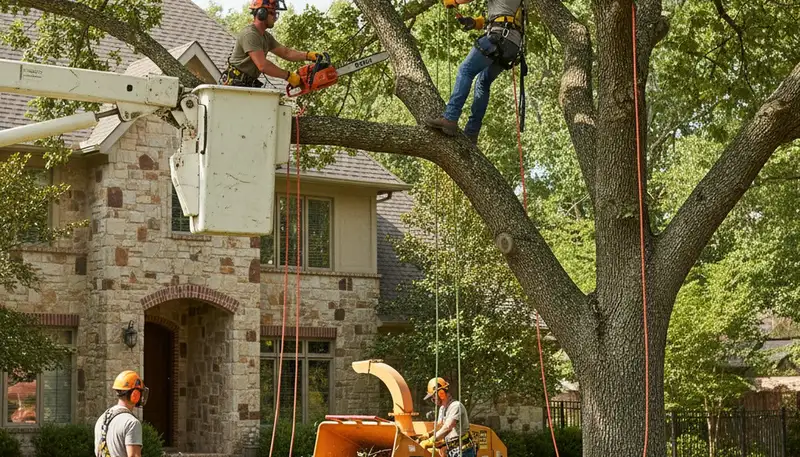 Memphis, TN tree trimming crew pruning trees for safer, healthier yards