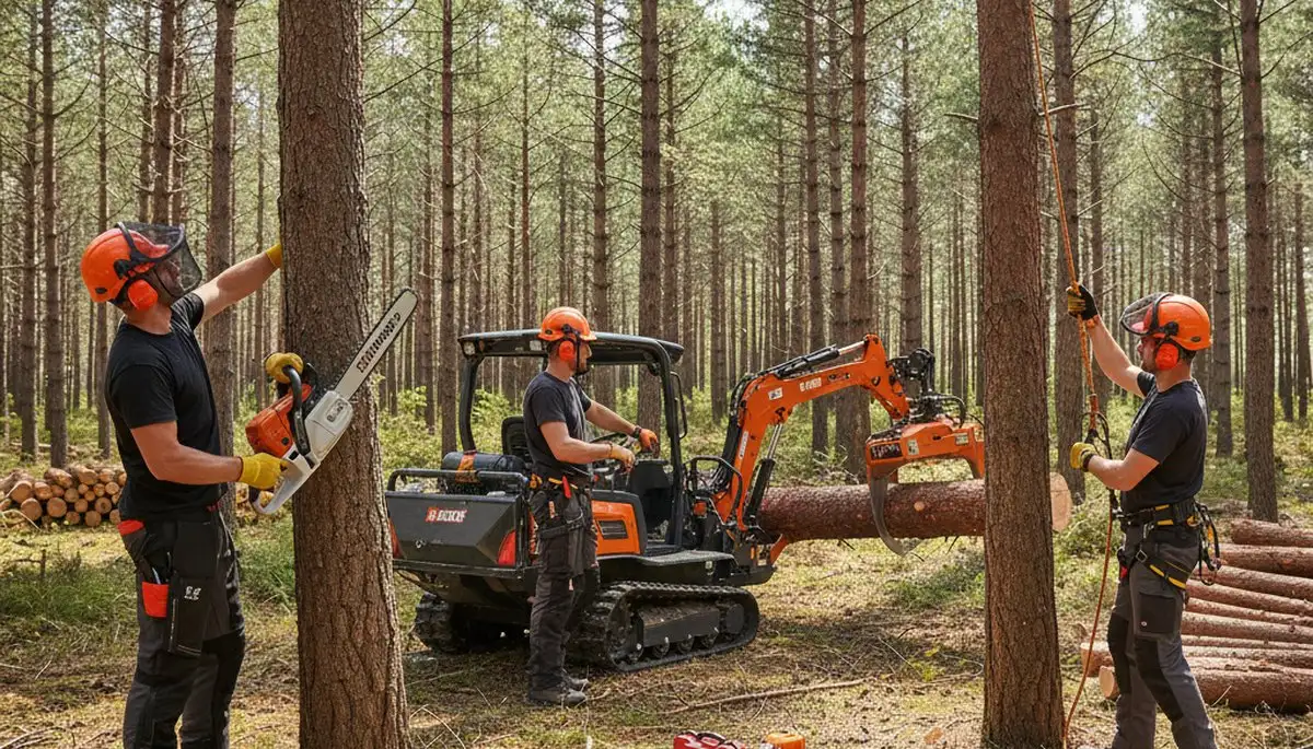 Memphis, TN arborist managing woodlot trees for safer, healthier acreage